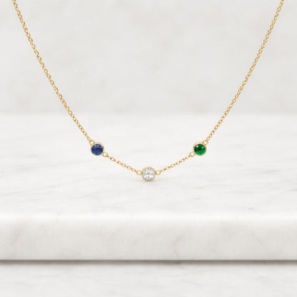 natural gemstone necklace ruby necklace sapphire necklace emerald necklace garnet necklace
