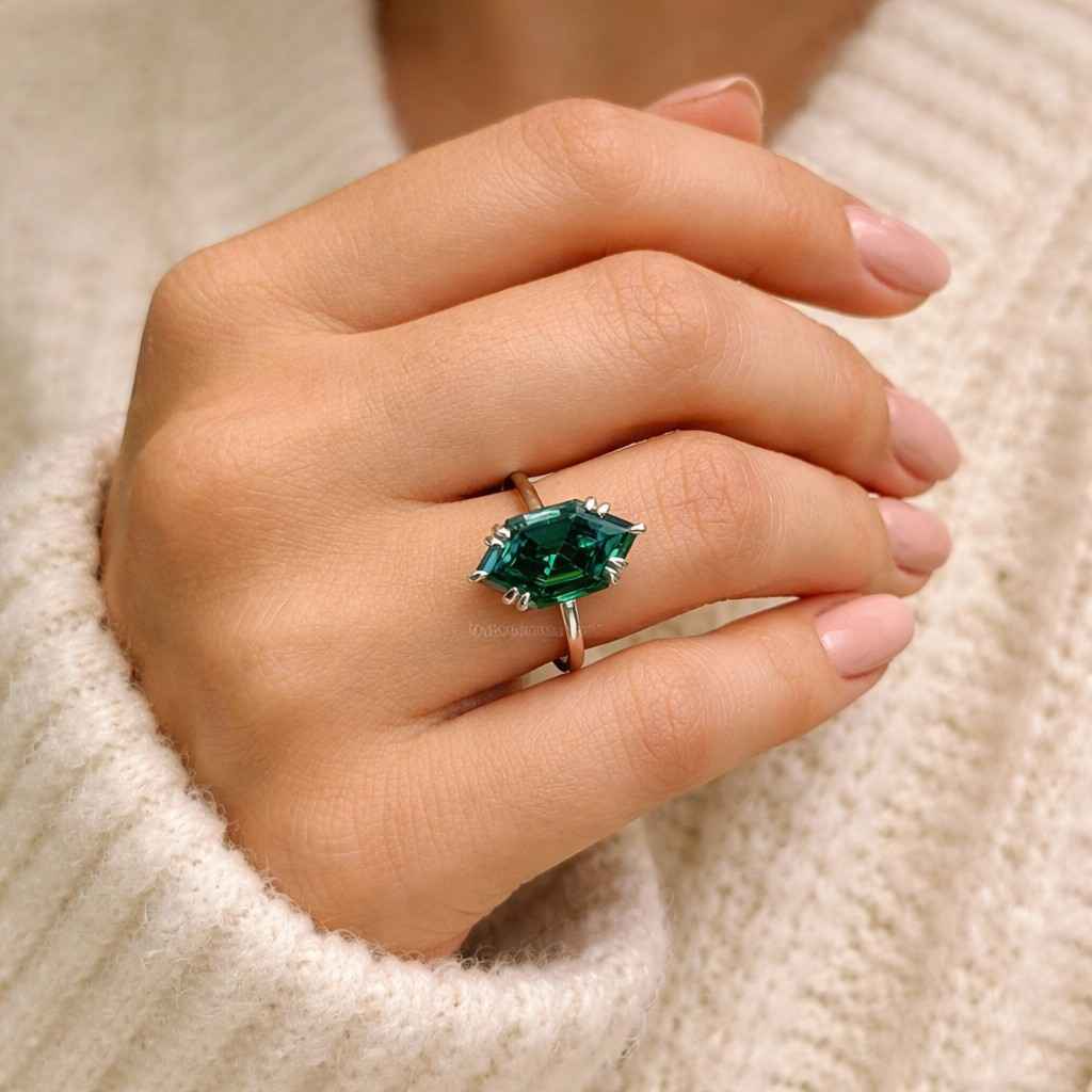 one carat ring two carat ring three carat ring five carat ring giant gemstone ring slim band ring lightweight ring everyday ring