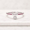 Ruby Birthstone Charm Band Ring