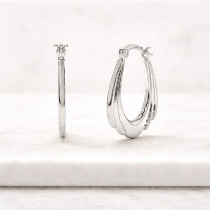open hoop earrings tube hoop earrings wide hoop earrings ribbed hoop earrings triple line earrings textured hoops curved design earrings