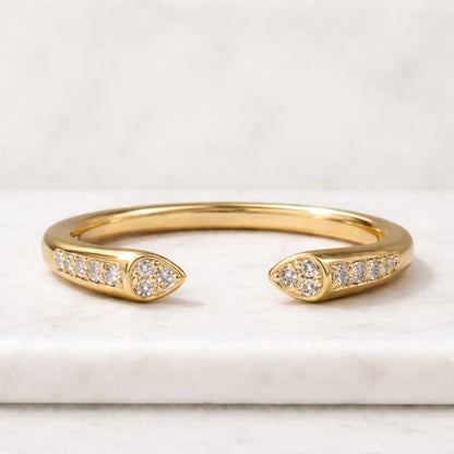 open ring gold ring adjustable ring pave ring crystal ring nail ring wrap ring cuff ring statement ring fashion ring women ring stack ring slim ring delicate ring