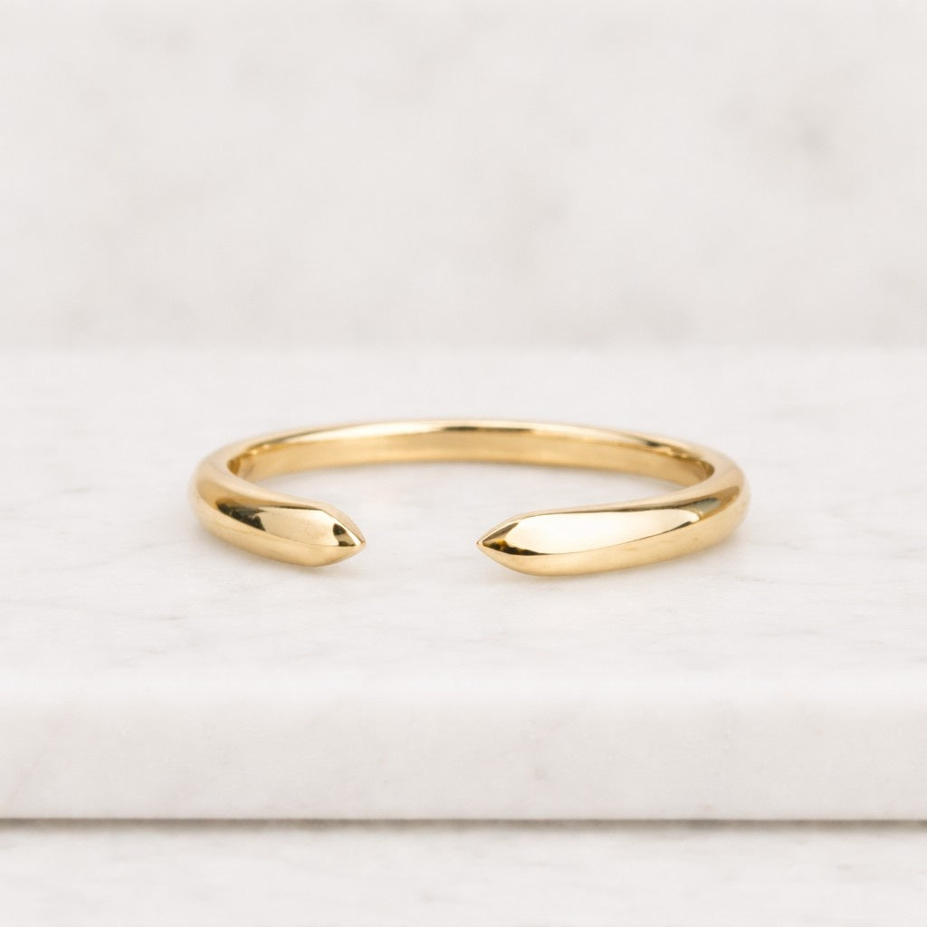 statement diamond ring, 14k gold dainty crossover stacking band, open design diamond wrap ring, minimalist bypass unique ring, birthday gift