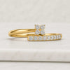 Round Cut Lab Grown Diamond Open Wrap Ring