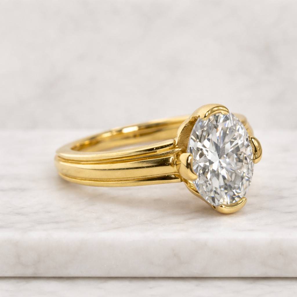 oval cut ring oval engagement ring oval solitaire ring gold oval ring elongated ring bridal ring women ring fine jewelry classic ring