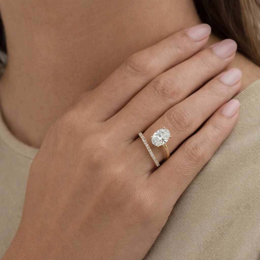 925 Sterling Silver Wrap Style Ring 1.16 Carat Oval Cut GRA Certified Moissanite Diamond Engagement Ring, Unique Style Proposal Ring.
