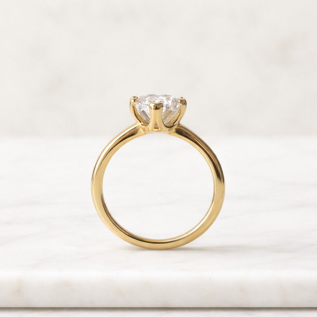 oval lab grown diamond engagement ring solitaire wedding ring 1st anniversary ring gift simple oval diamond ring for proposal oval brilliant
