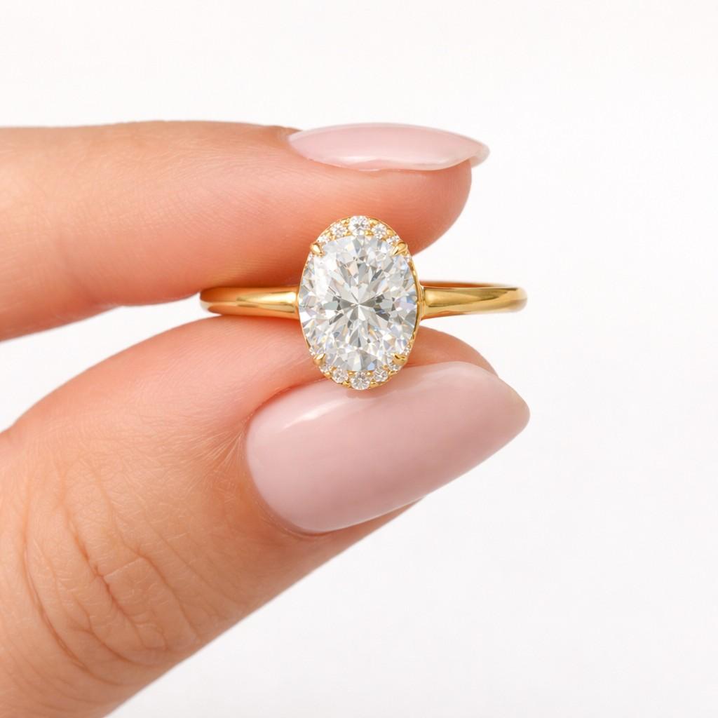 oval engagement ring gold engagement ring solitaire engagement ring oval diamond ring oval moissanite ring thin gold ring elegant engagement ring classic engagement ring luxury engagement ring