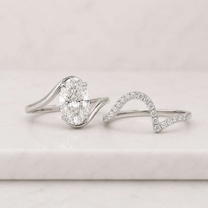 oval engagement ring oval cut ring bridal ring ring set curved band matching band wedding ring promise ring solitaire ring halo style ring pave band four prong ring split shank ring