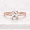 Oval Cut Lab Grown Diamond Solitaire Engagement Ring