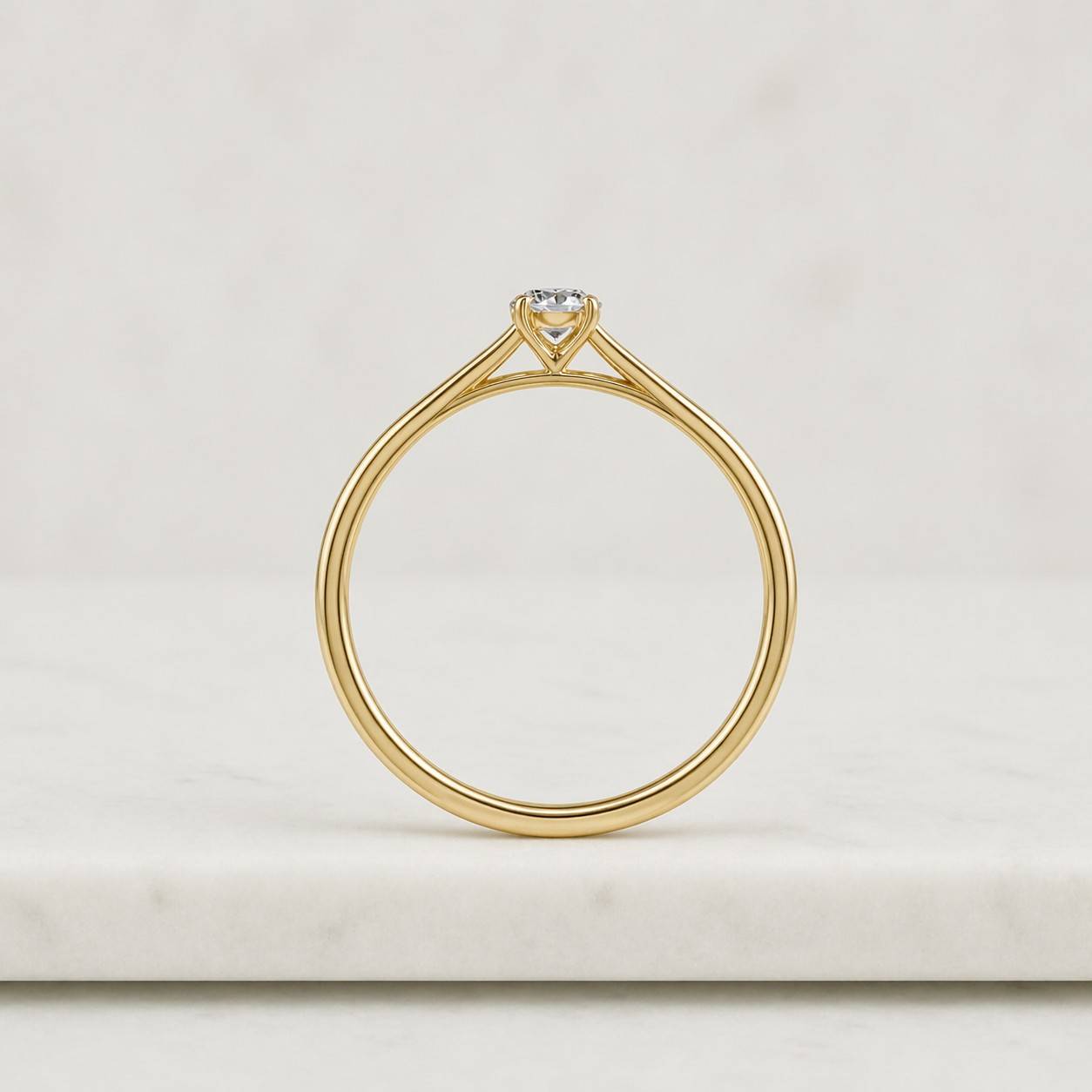 2.50ct oval cut lab grown diamond or moissanite engagement ring, hidden-halo 14k solid-gold ring
