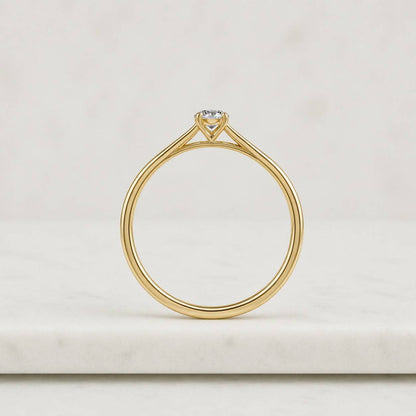 2.50Ct Oval Cut Lab Grown Diamond or Moissanite Engagement Ring, Hidden-Halo 14k Solid-Gold ring