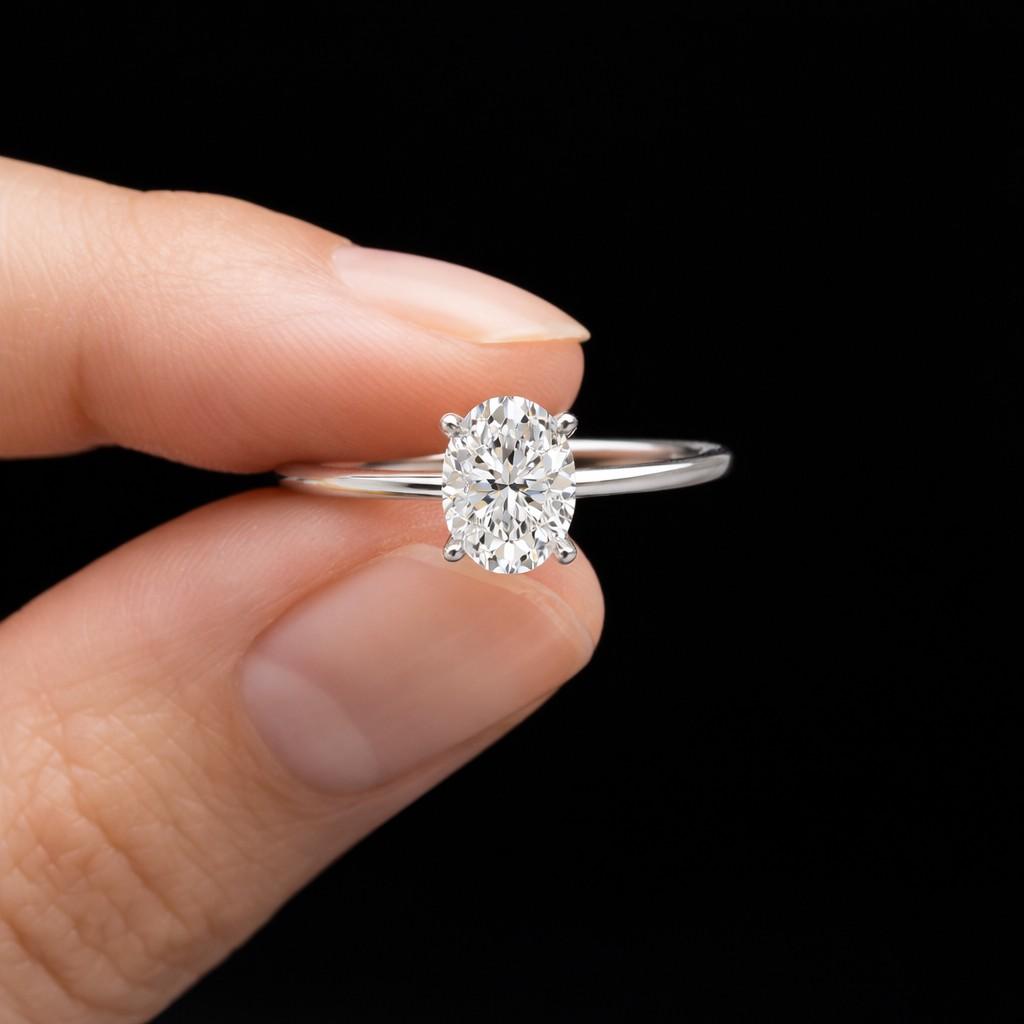 3ct igi certified e/vvs2 oval cut lab created diamond engagement ring ring 14k yellow gold setting anniversary gift birthday gift
