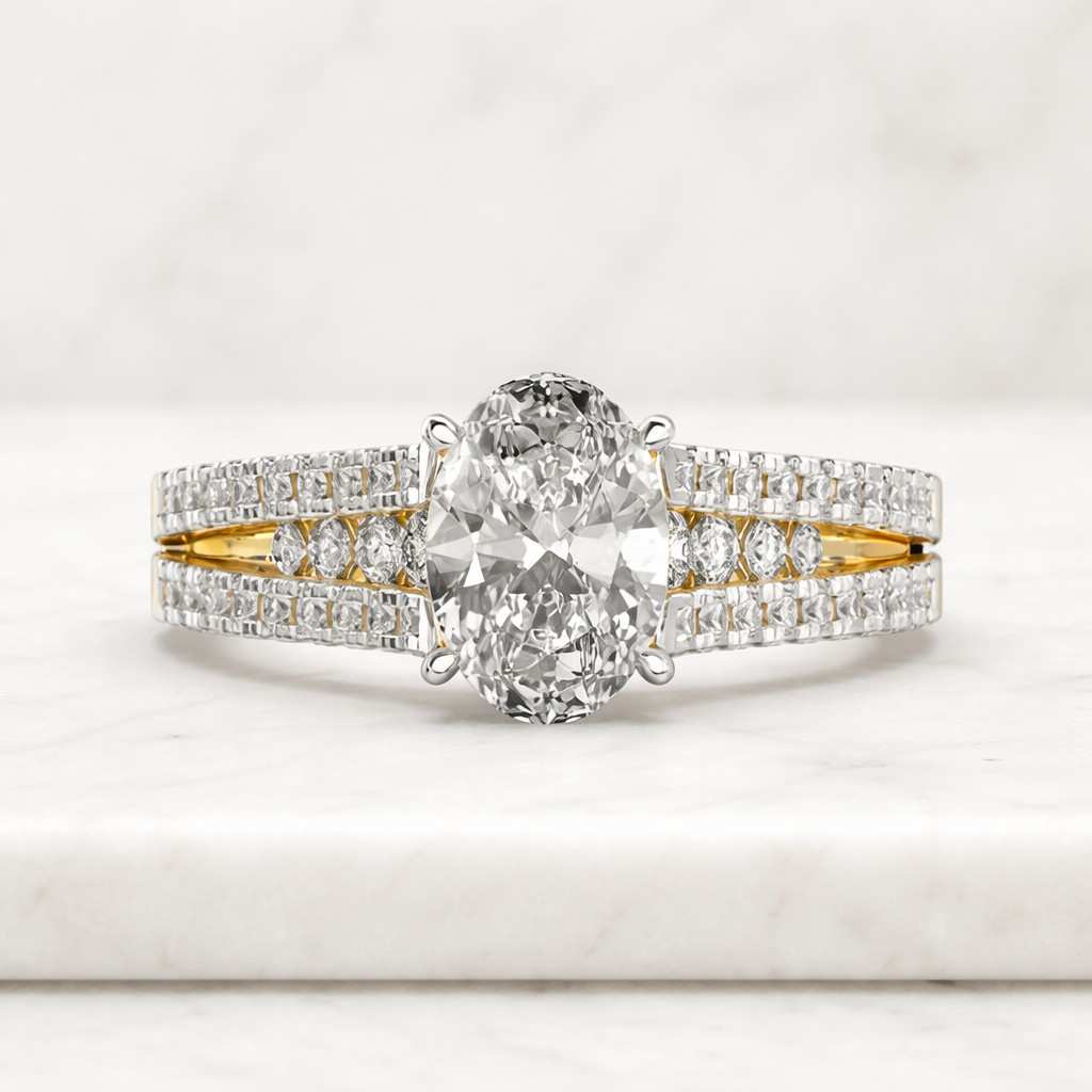 oval engagement ring split shank ring pave ring halo style ring solitaire ring statement ring bridal ring women ring luxury ring fine jewelry gemstone ring center stone ring