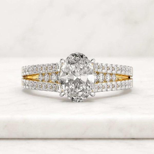 oval engagement ring split shank ring pave ring halo style ring solitaire ring statement ring bridal ring women ring luxury ring fine jewelry gemstone ring center stone ring