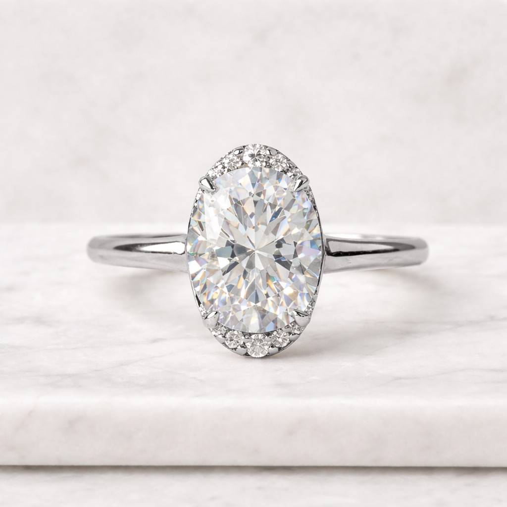 oval halo ring prong set ring delicate gold ring fashion jewelry ring everyday jewelry ring stack ring women jewelry ring promise jewelry ring wedding jewelry ring yellow gold jewelry ring