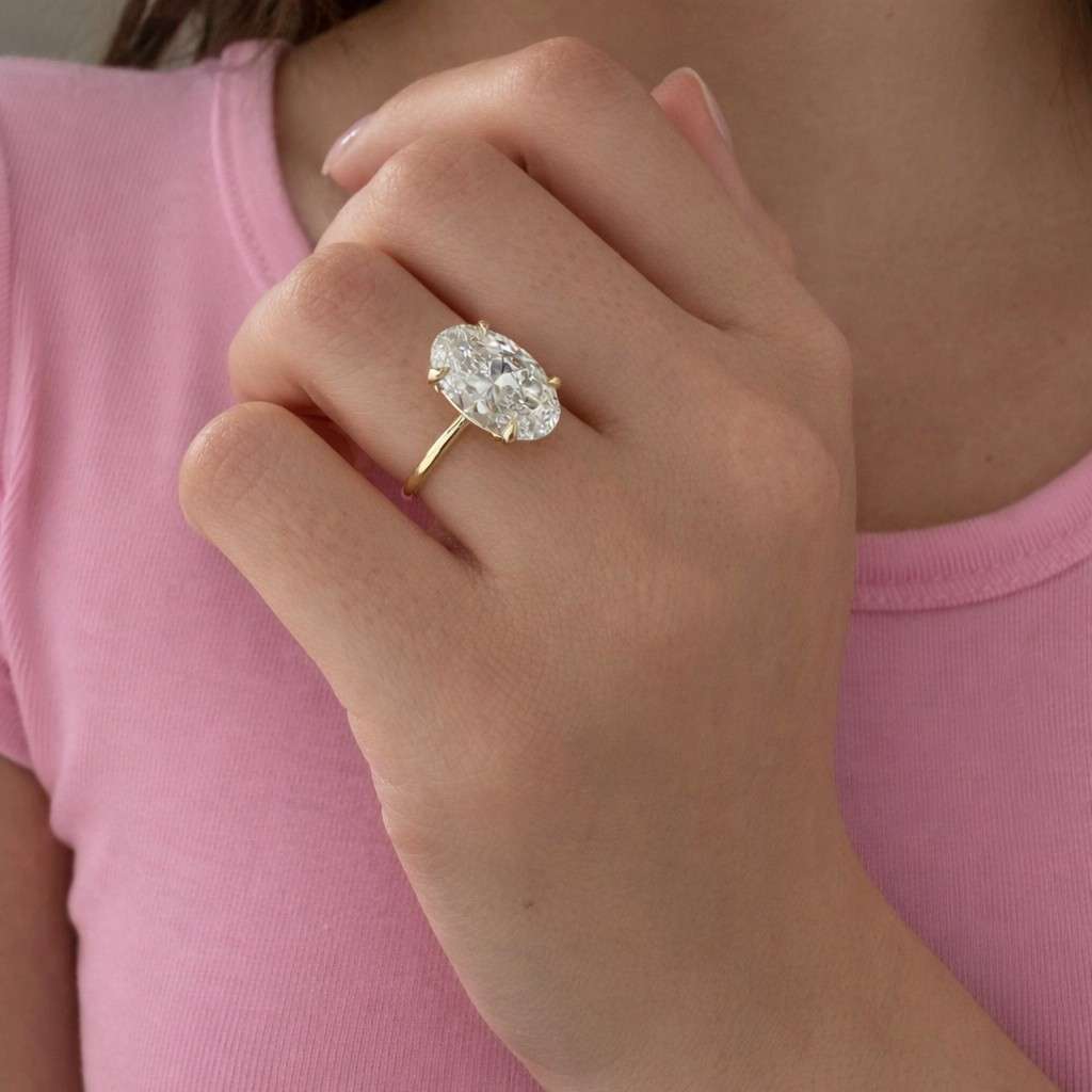 oval moissanite hidden halo engagement ring, 2 ct/ 9*7mm oval certified diamond ring, oval shape ring, oval diamond ring, halo promise ring
