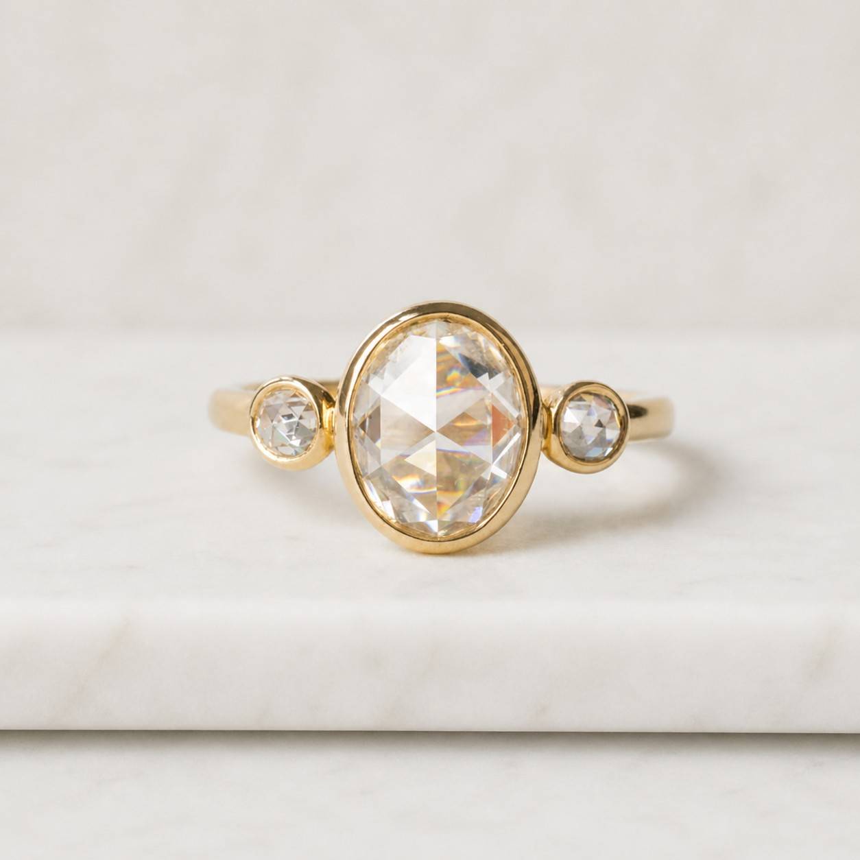 round diamond trilogy ring real lab diamond 3 stone ring lab grown diamond anniversary ring brilliant diamond proposal three diamond ring
