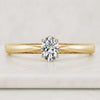Oval Cut Lab Grown Diamond Solitaire Engagement Ring