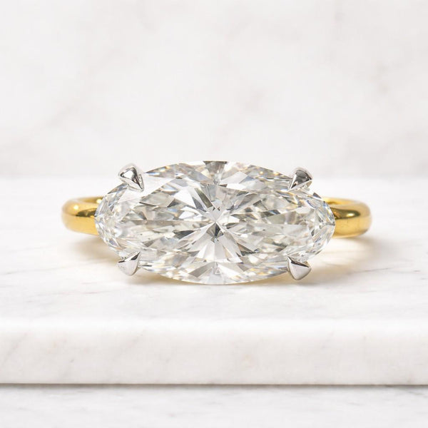 oval ring solitaire ring oval solitaire engagement ring promise ring bridal ring statement ring four prong ring claw setting ring oval stone ring fine jewelry ring