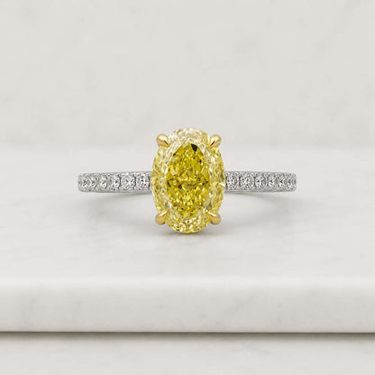 oval ring yellow ring solitaire ring halo ring pave band engagement ring promise ring bridal ring women ring fine jewelry luxury ring statement ring