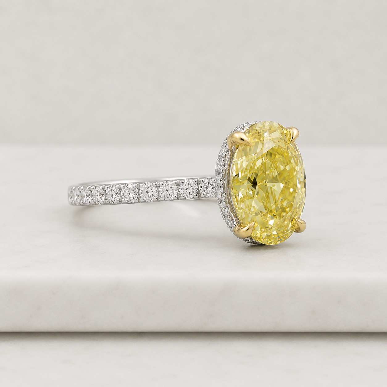 oval stone yellow stone four prong slim band sparkle ring elegant ring classic ring handmade ring custom ring anniversary ring gift ring fashion ring