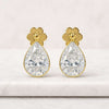 0.50 CT Pear Cut Lab Grown Diamond Stud Earrings