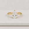 Pear Cut Lab Grown Diamond Solitaire Engagement Ring