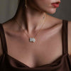 Toi Et Moi Necklace 14k 18k Solid Gold Diamond Pendant Necklace