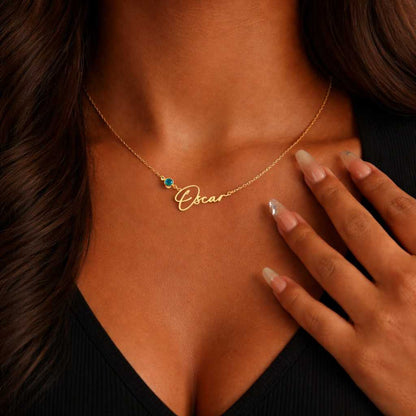 personalized gift custom accessory necklace design script name necklace charm necklace rose jewelry luxury necklace lightweight necklace statement name necklace