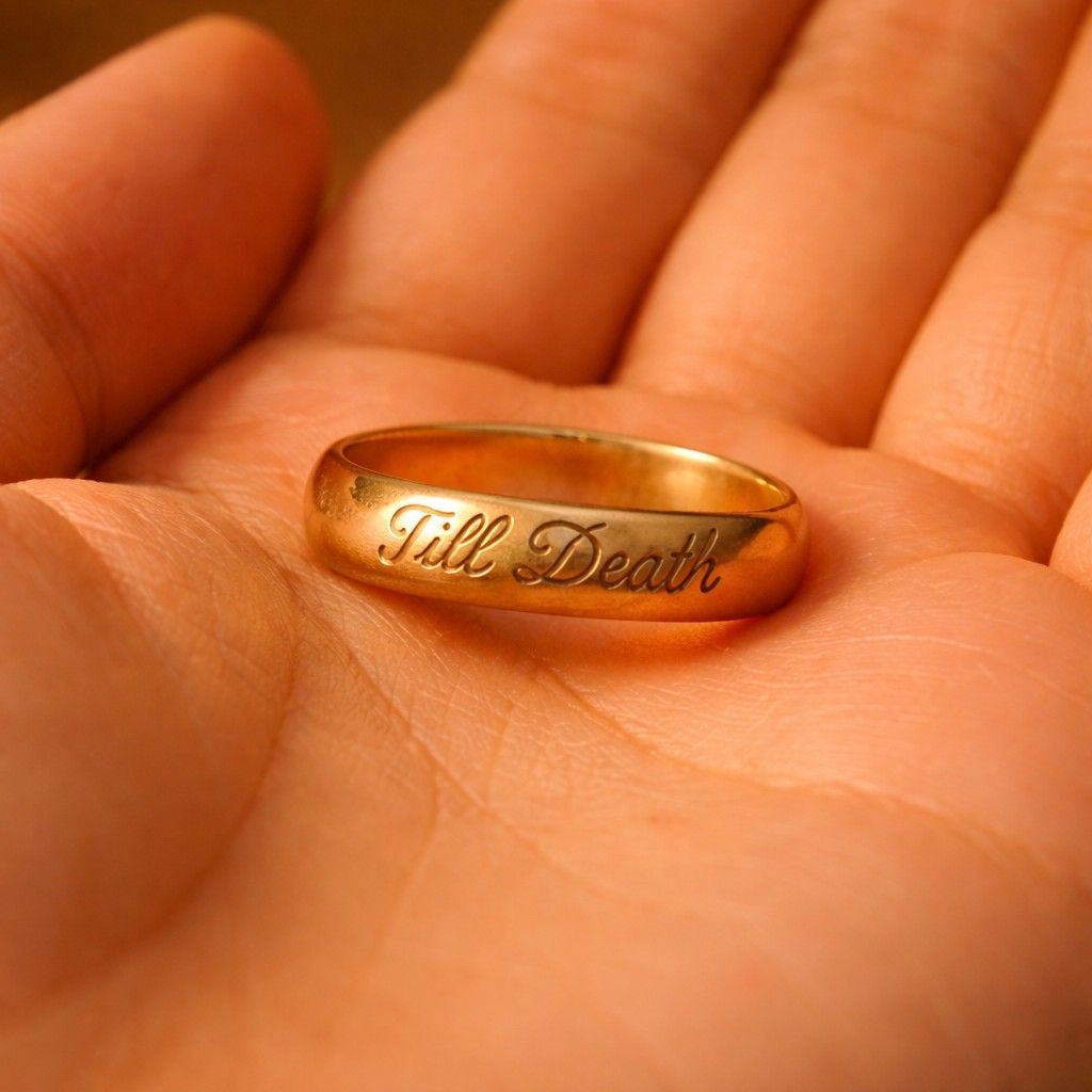 4mm wide til death engraving band ring, flat band ring, promise ring, wedding ring, gift for her, valentines day gift - 925 sterling silver
