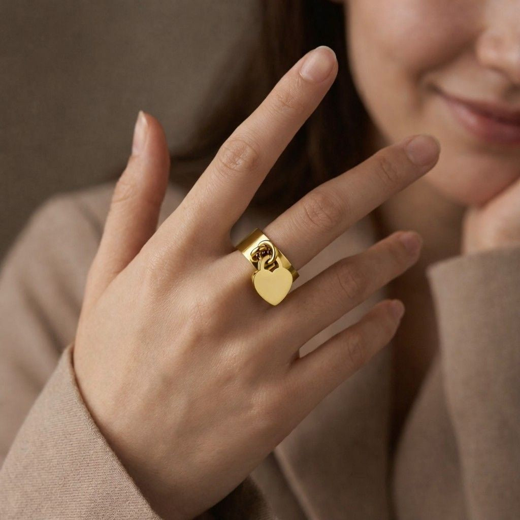 polished gold ring satin gold ring premium gold ring gold fashion ring gold gift ring gold accessory gold lover gift heirloom ring timeless ring artisan gold ring custom gold ring
