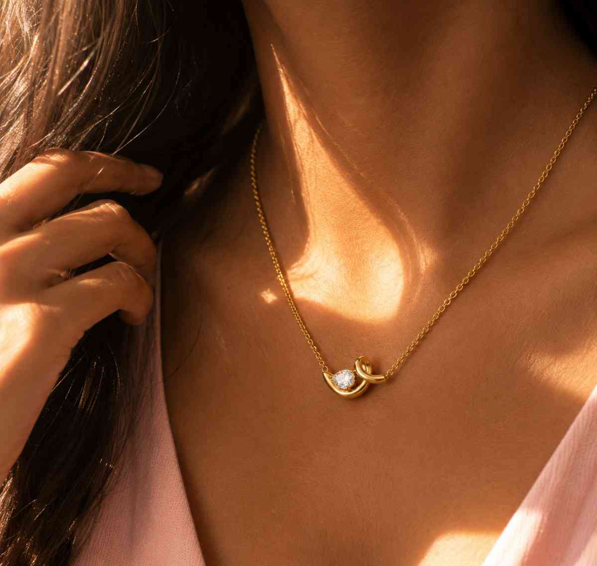 polished metal necklace smooth metal necklace durable necklace quality necklace heirloom jewelry custom necklace gift jewelry women pendant