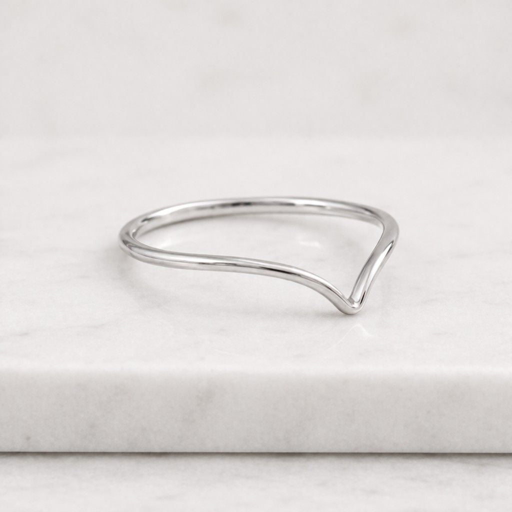 polished ring delicate ring elegant ring stacking ring fitted band contour wedding ring shape ring unique band sleek ring lightweight ring fashion ring silver ring plain band contour jewelry ring lover gift her ring