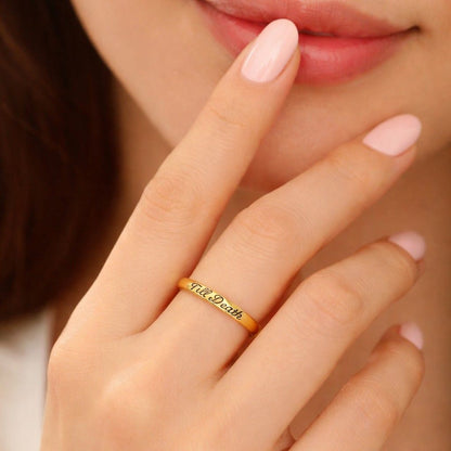 polished slim stacking ring minimalist wedding jewelry gift for wife girlfriend trendy rose gold accessory delicate band ring for everyday wear