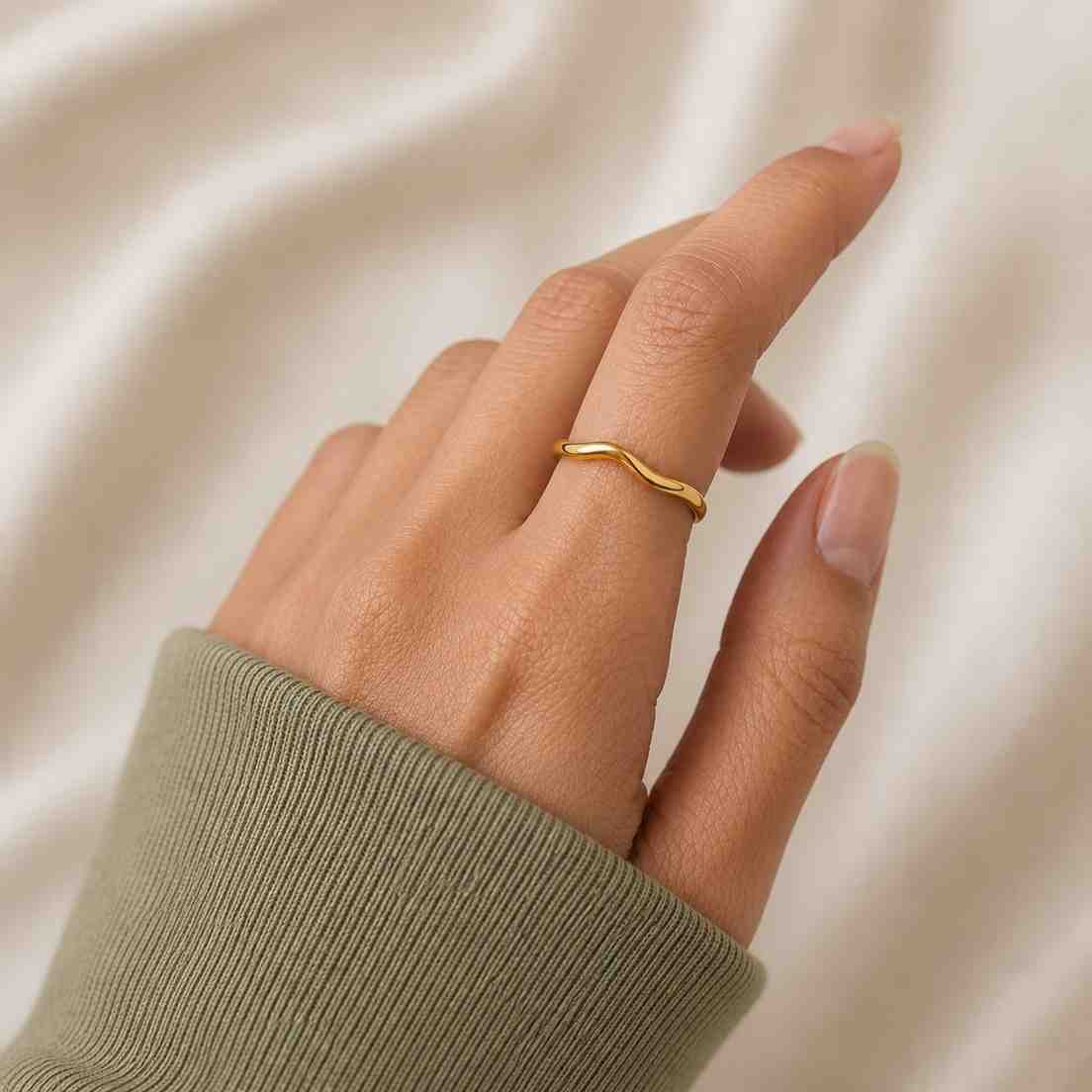 curved wedding band/18k yellow gold matching band/18k yellow gold matching ring/18k solid gold wedding ring/curved matching band/plain ring