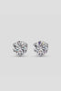 Round Moissanite Stud Earrings