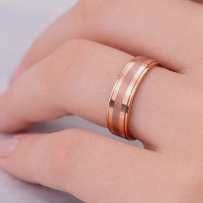 6mm Brushed Silver Tungsten Ring