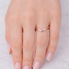 18k Solid Gold Curve Band 