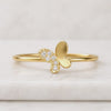 0.14Ct Round Diamond Butterfly Ring | Solid Gold Dainty Fine Jewelry For Women
