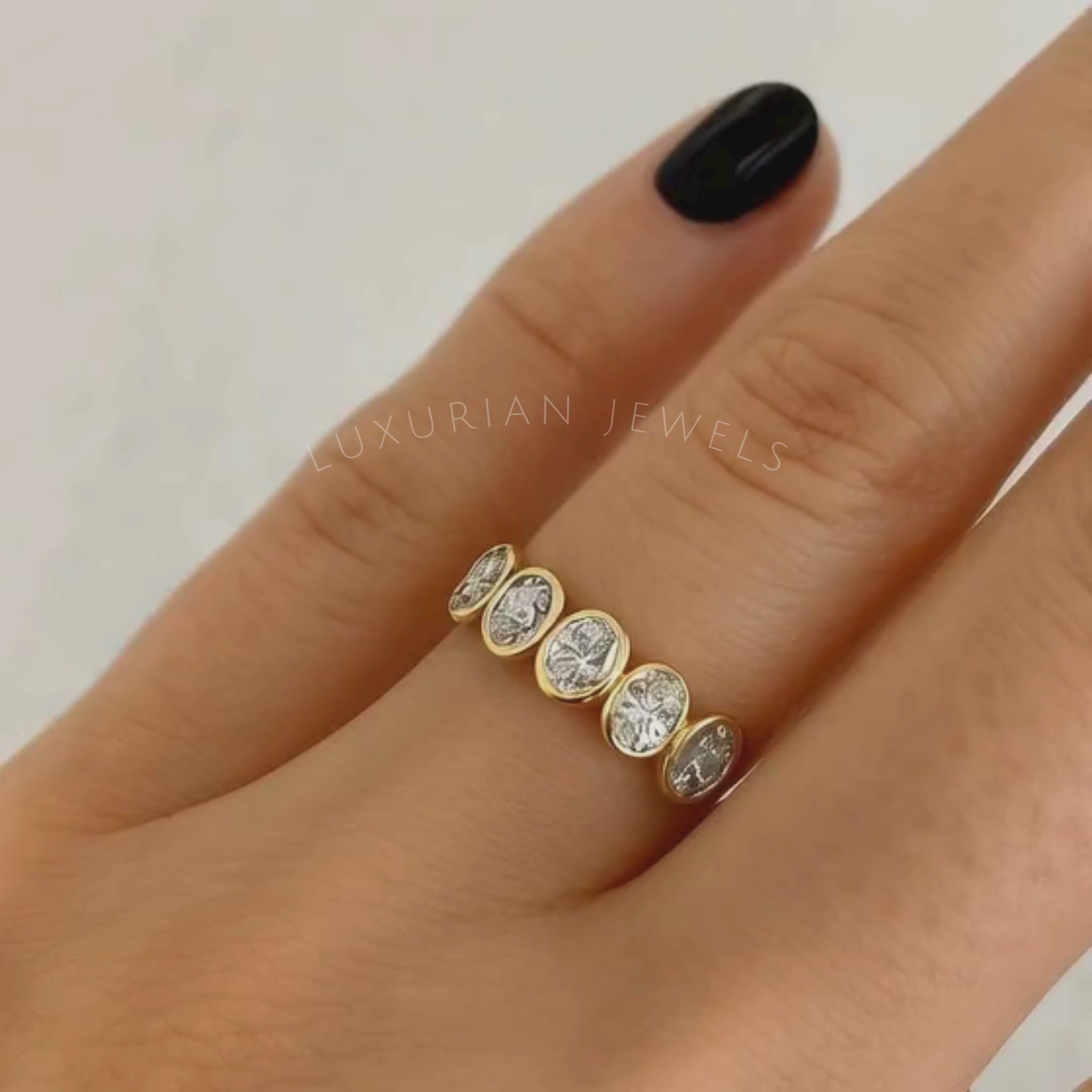 Simulated Diamond Moissanite Engagement Ring
