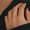 14K Gold Handcrafted Twisted Rope Ring, Elegant Minimalist Braided Band, Stackable Matching Intertwined Design, Classic Promise Ring for Her
