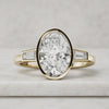 Tapered Baguette Side Stone Diamond Ring