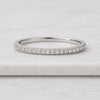 14K Micro Pave Lab Grown Diamond Eternity Band: Stacking Rings for Women
