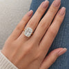 Eco-Friendly Diamond Proposal Ring For Her, Cushion Engagement Ring