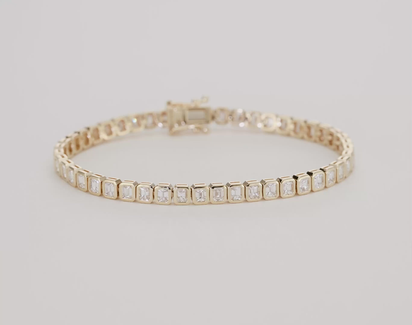 Emerald Diamond Full Eternity Bracelet