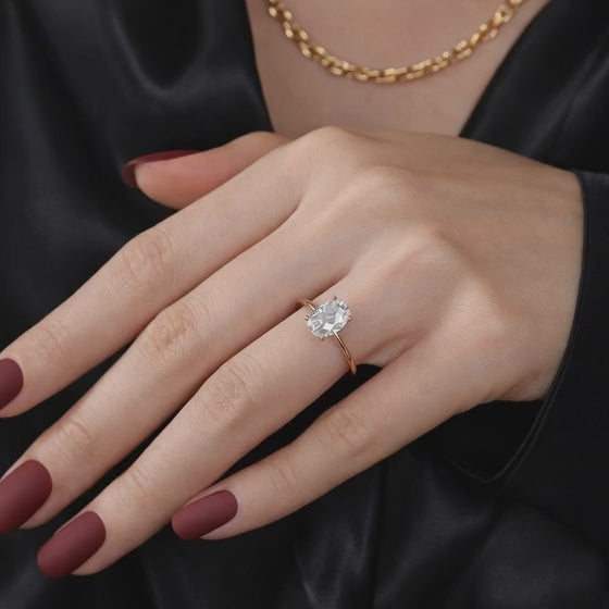 Oval Brilliant Diamond Ring
Perfect Proposal Ring
Nature Inspired Luxury Ring