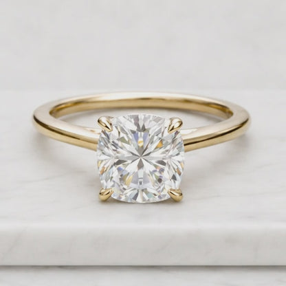 3 CT Round Cut Solitaire Engagement Ring IGI Certified Lab Grown Diamond 14K Solid Gold Classic Prong Setting Bridal Ring.
