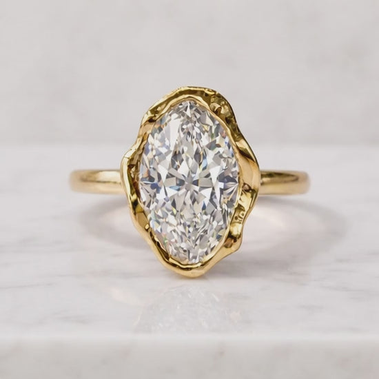 14k Solid Gold Diamond Eternity Ring: Minimalist Micro Pave Band