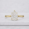 Pear Engagement Ring Lab Grown Diamond Pear Shape Diamond Ring