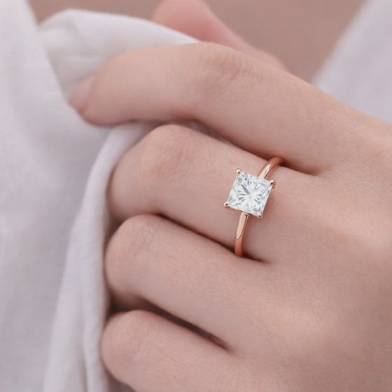 Moissanite Engagement Ring